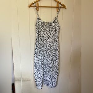 Black and white floral dress